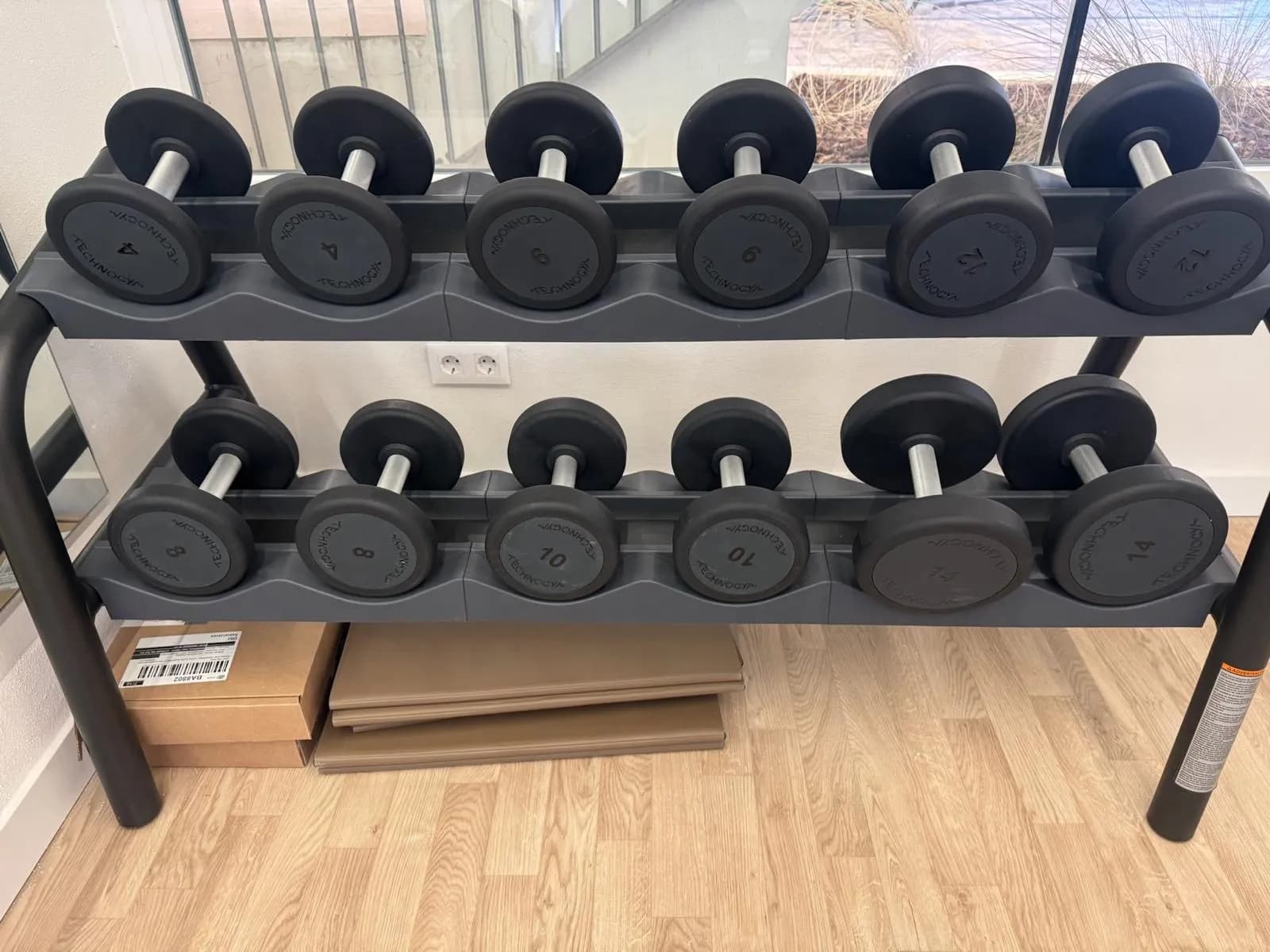 Halters in de fitnessruimte